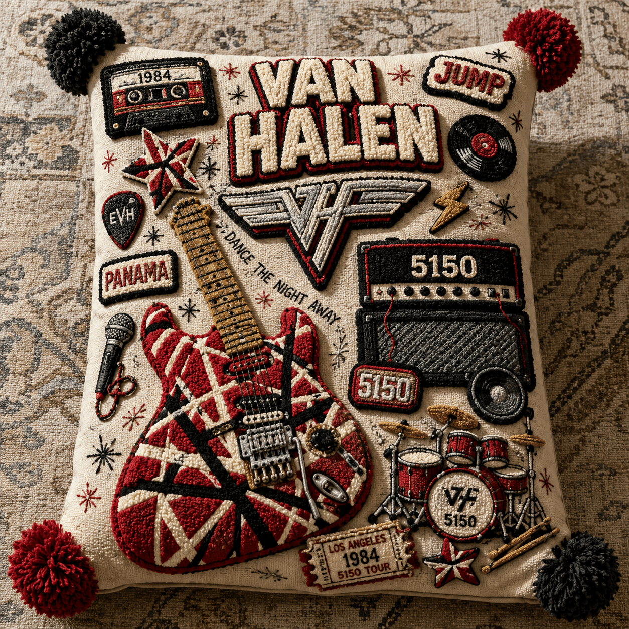 VHL Tufted Sofa Cover & Pillow Set DNBN