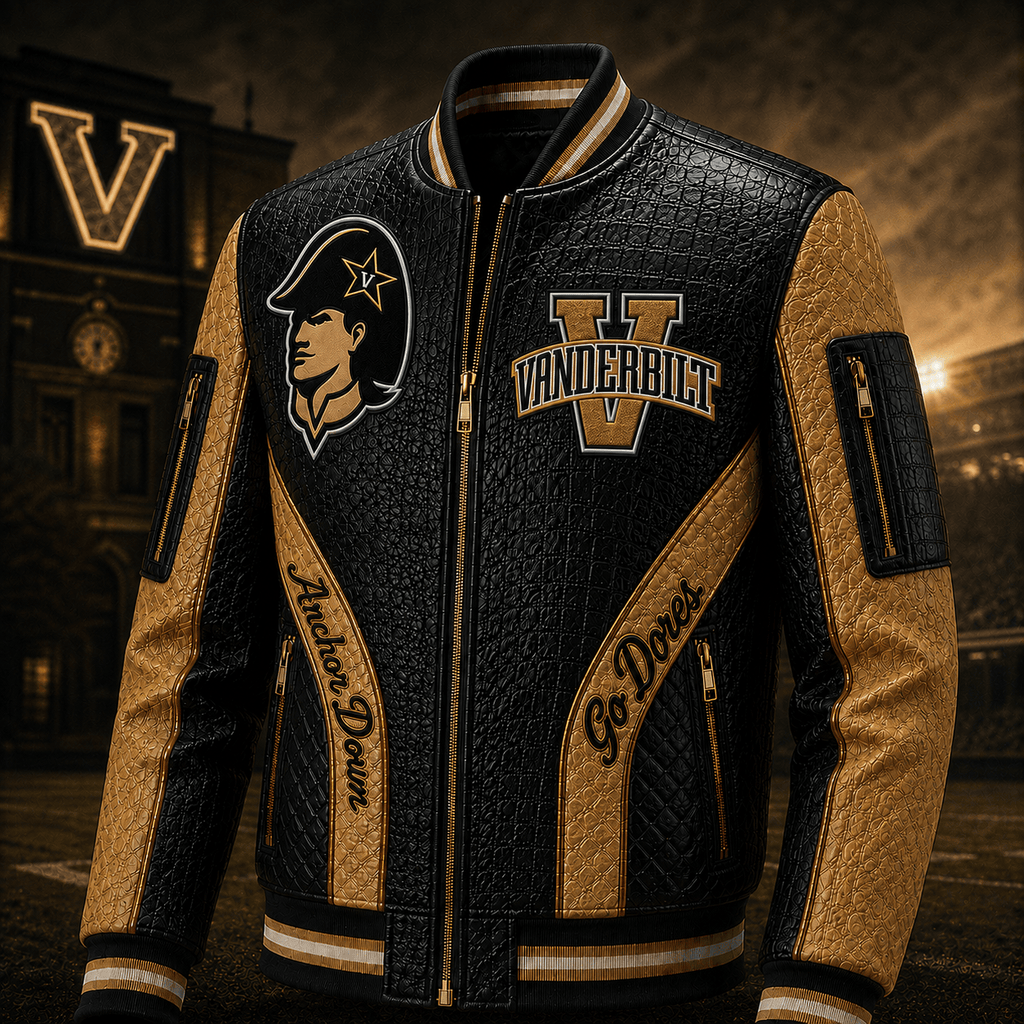 Premium VDBC Leather Zipper Jacket PVNA