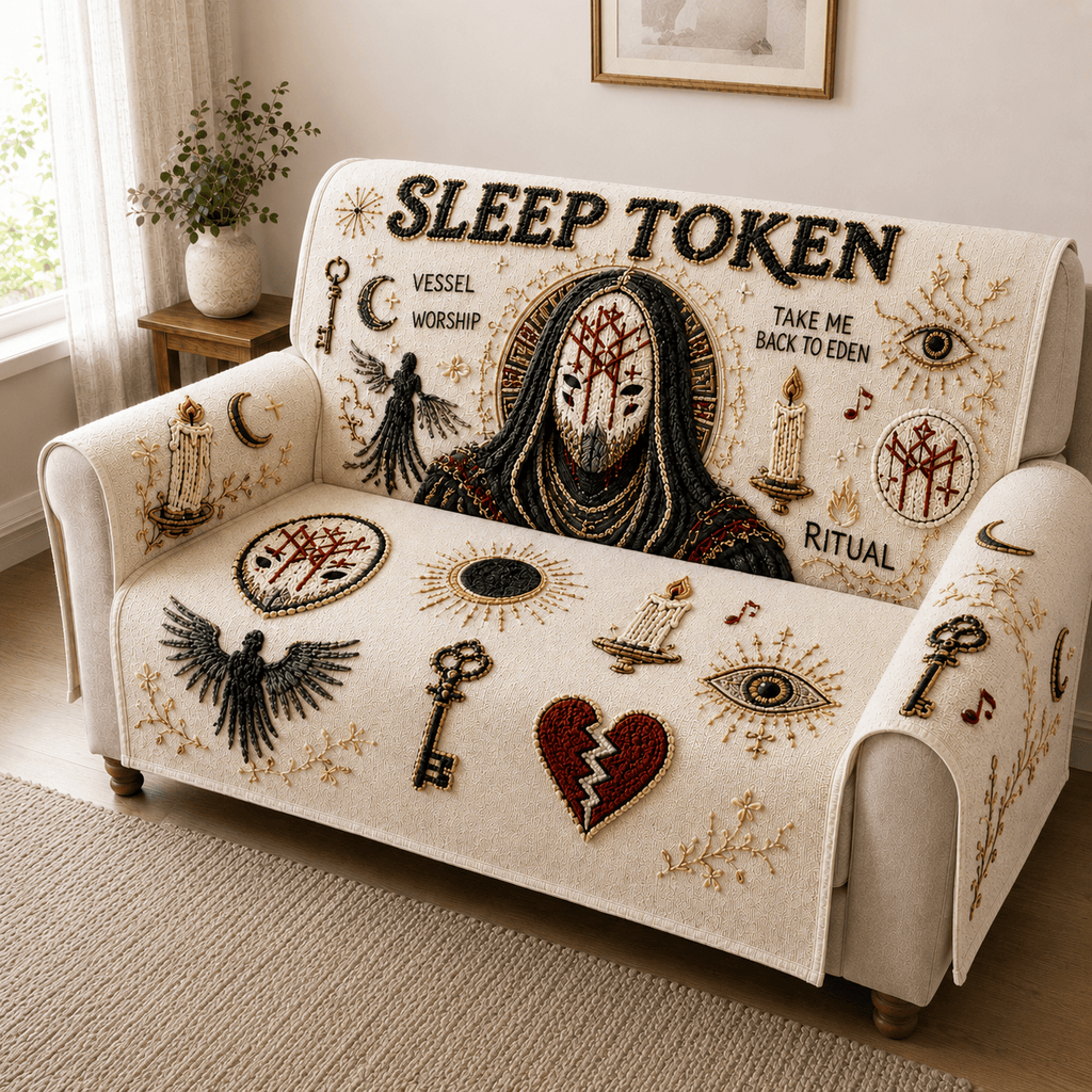 SLTK Tufted Sofa Cover & Pillow Set NTKO