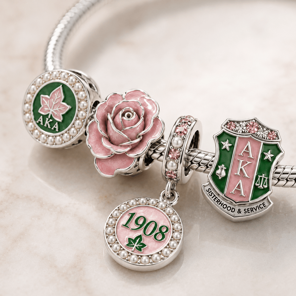 AKA Silver Charm Bracelet Set BMD