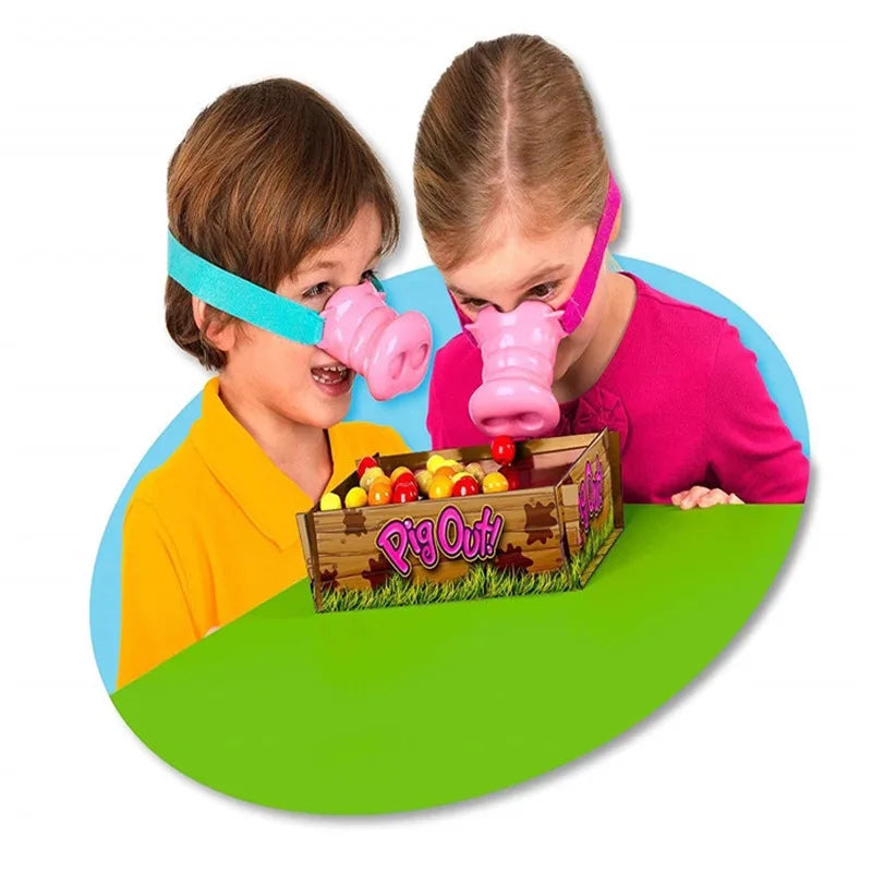 Greedy Pig Funny Action Chessboard Elimination Competition Pig Nose Game