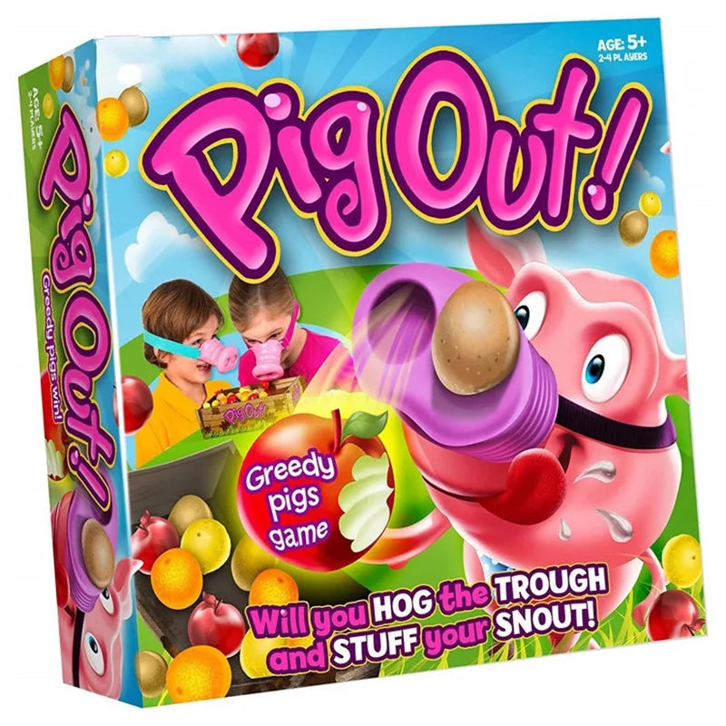 Greedy Pig Funny Action Chessboard Elimination Competition Pig Nose Game